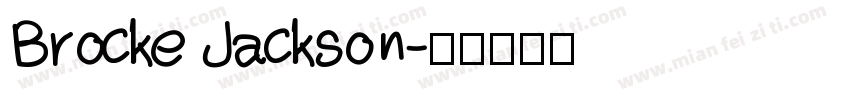 Brocke Jackson字体转换